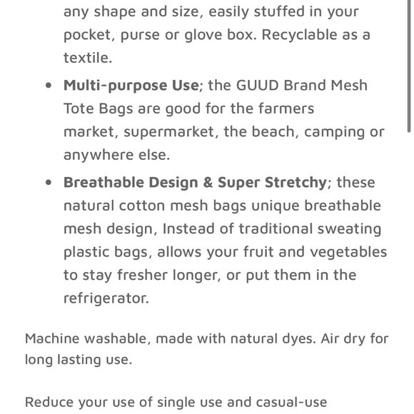 NWT GUUD Set of 2 Net Market Totes - Picture 10 of 10